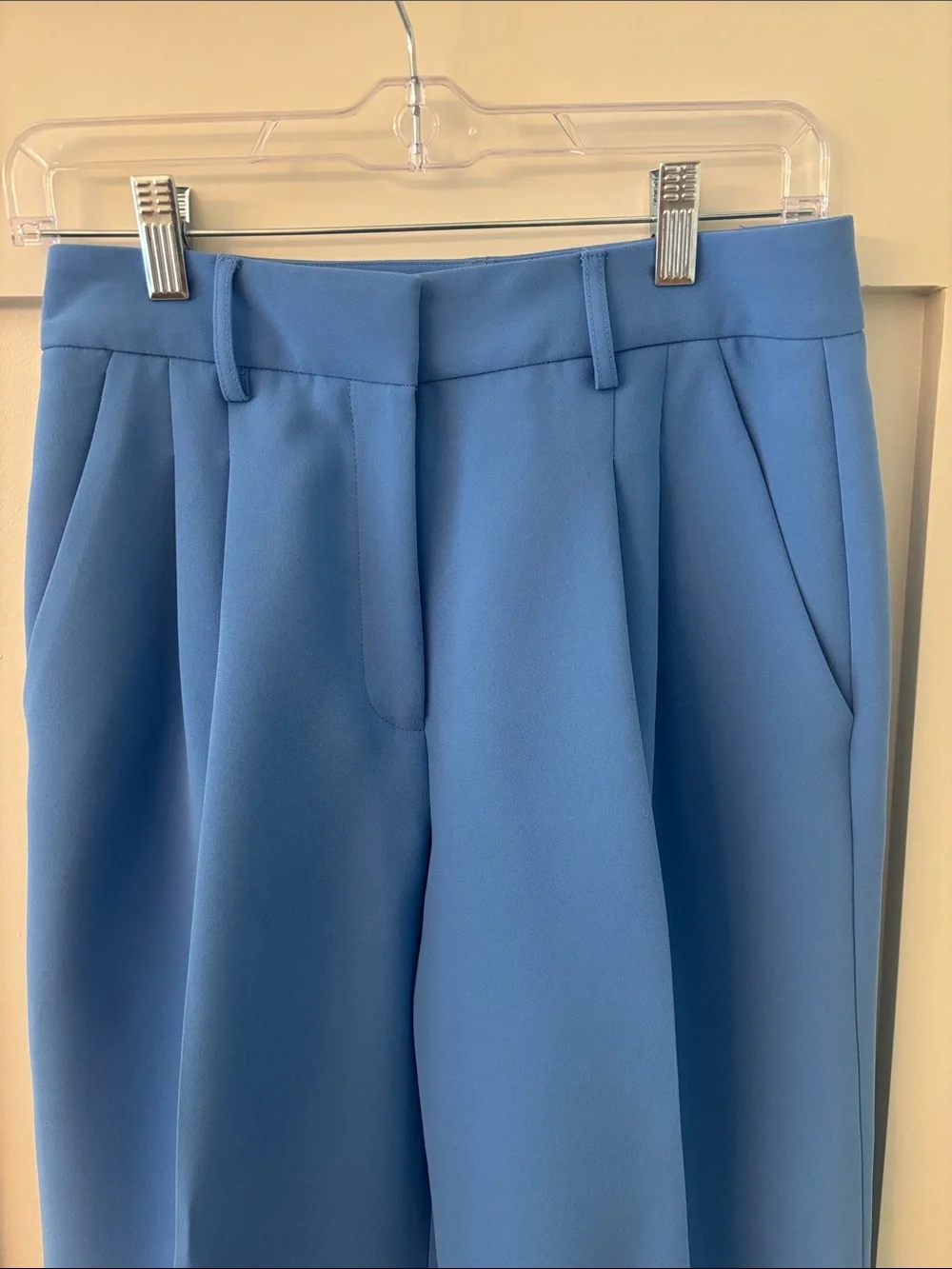 Gianni Bini Pink Hartley Crepe Pleated Straight Wide Leg Pant